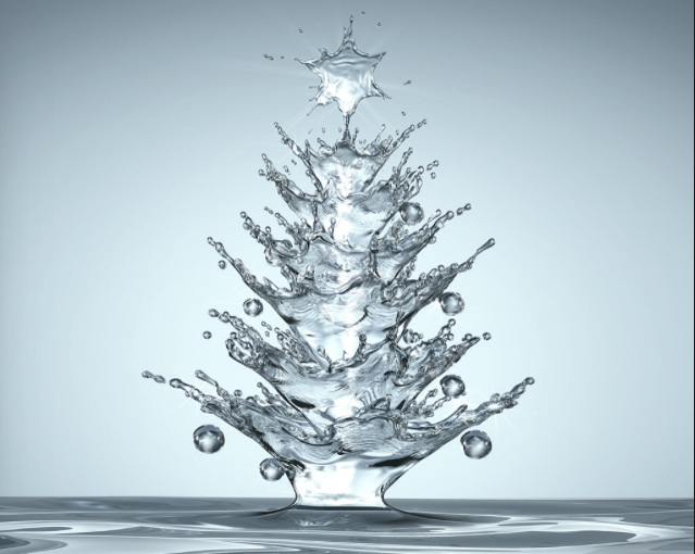 Albero di Natale d'acqua